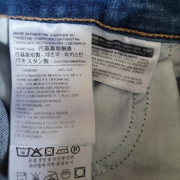 Levi's 710 Super Skinny jeans size 26​ - Picture 9 of 12